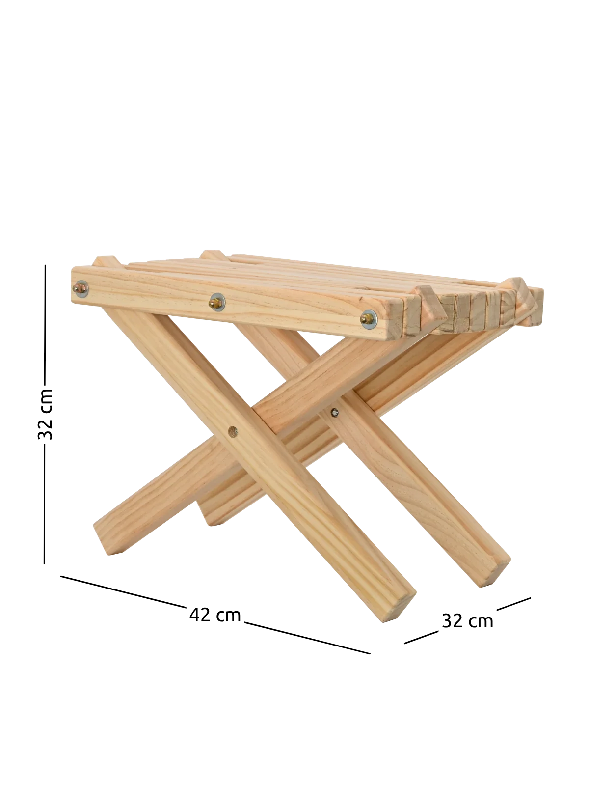 Skandinavisches Gartenmöbel-Set aus Kiefer – 2 Liegestühle & Tisch