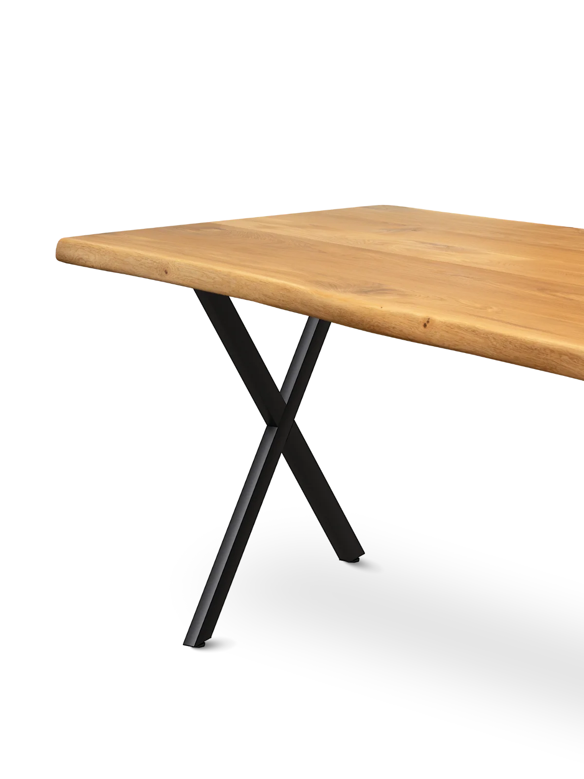 X-Struktur Tischgestell schwarz – stabil & modern für individuelle Tischplatten