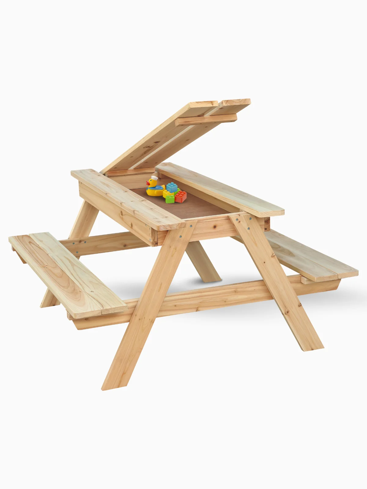 Outdoor Kinder-Picknickbank aus Tannenholz – Spielspaß im eigenen Garten