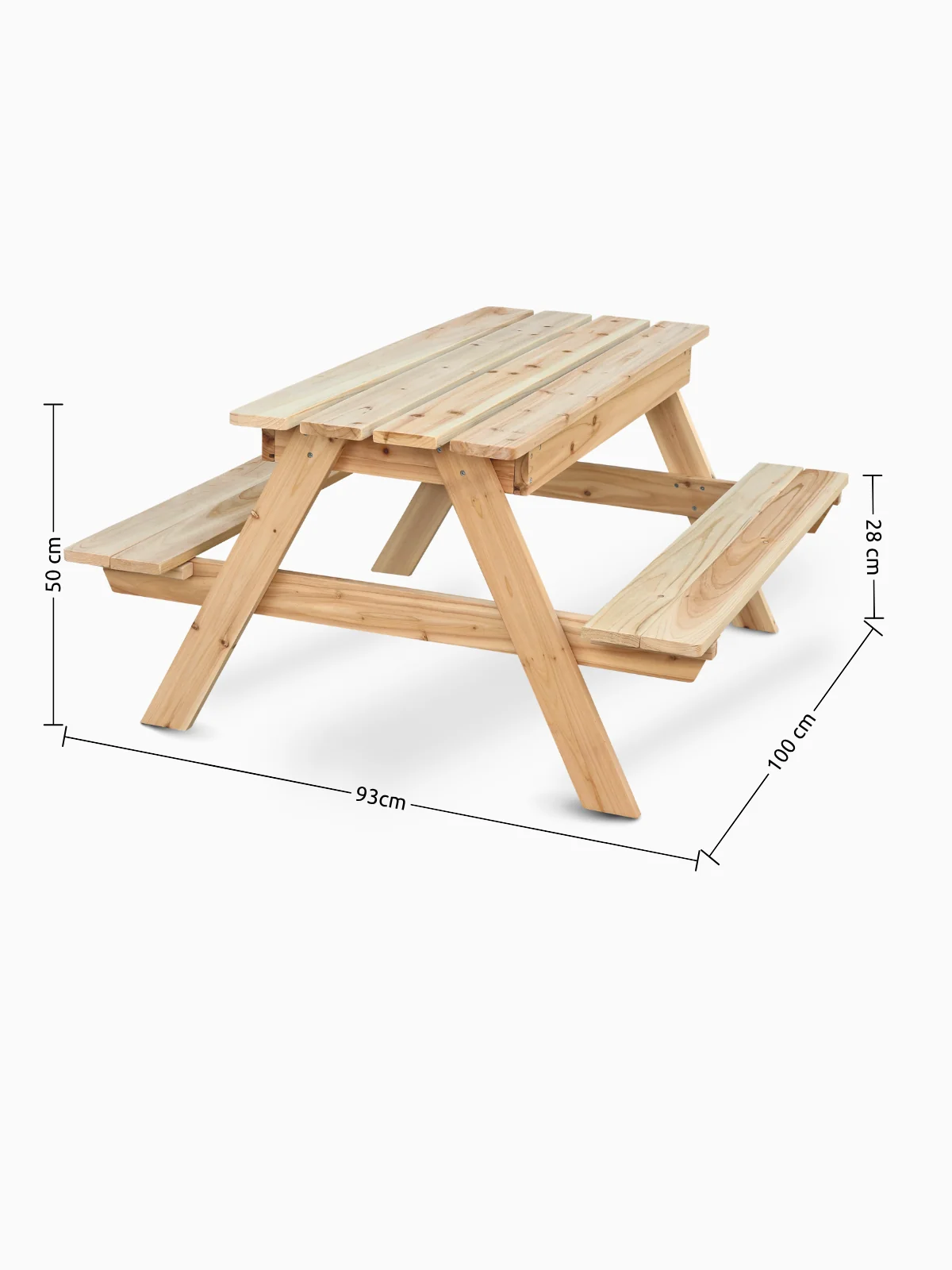 Outdoor Kinder-Picknickbank aus Tannenholz – Spielspaß im eigenen Garten