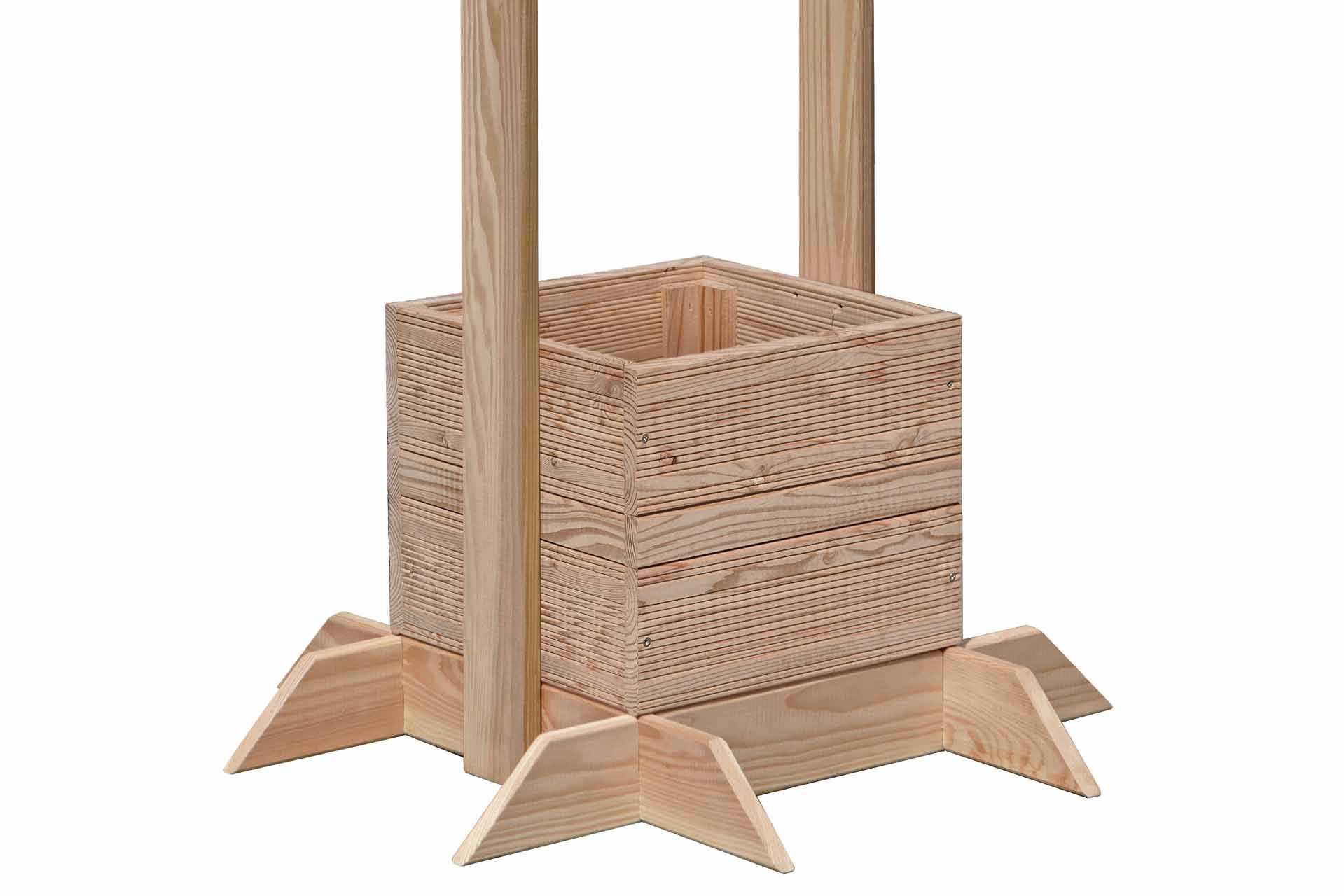BALKO Pflanzturm – Lärche natur | 70 × 70 × 180 cm