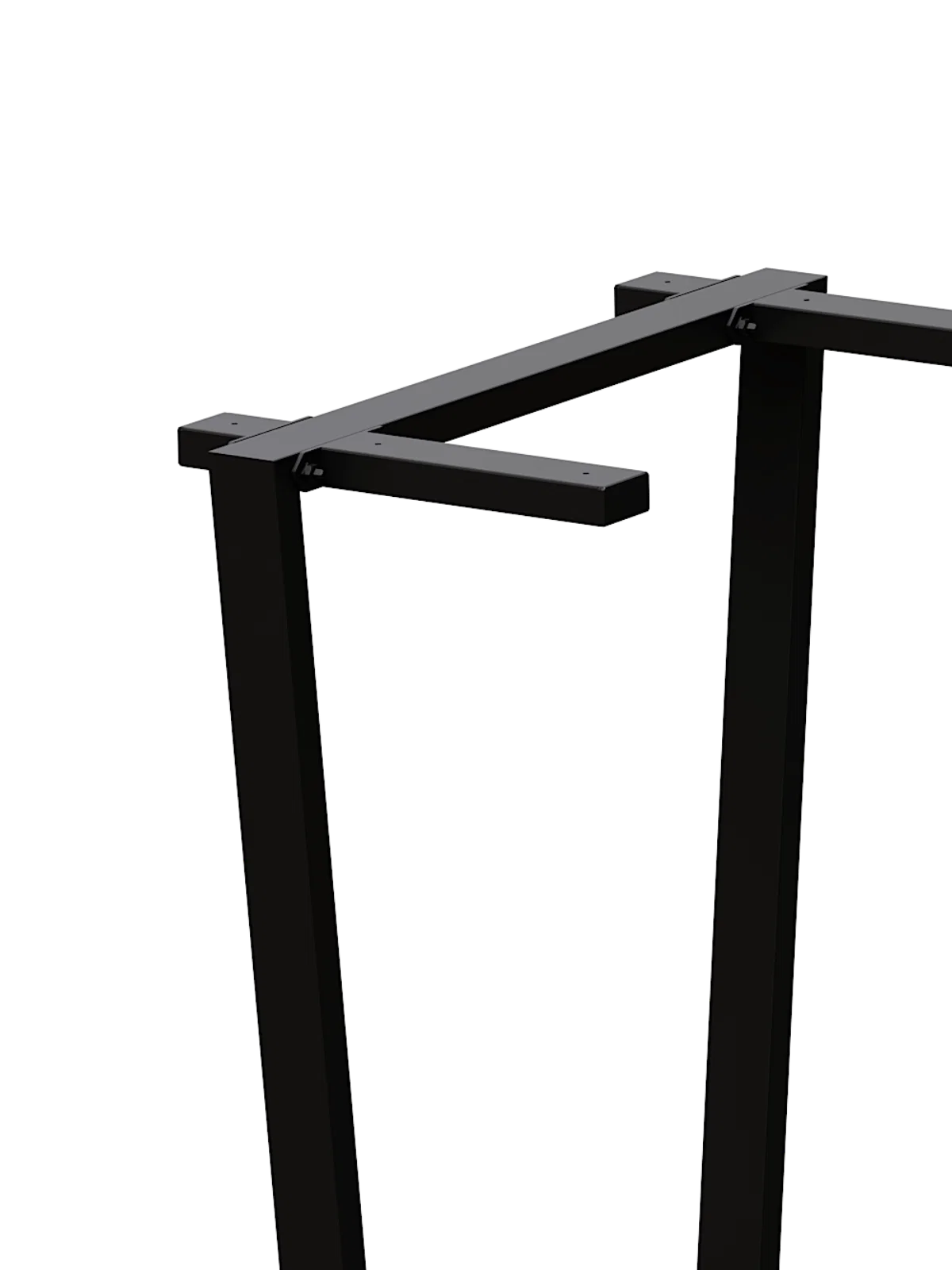 Trapez Tischgestell schwarz – stabil & modern für individuelle Tischplatten