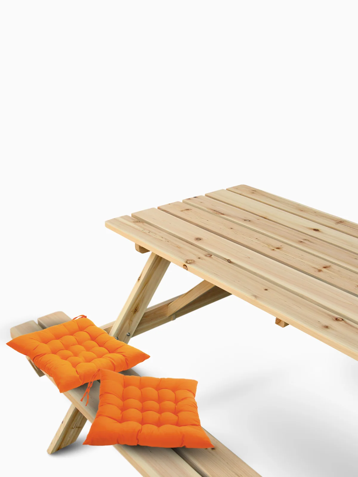 Outdoor Picknickbank aus Tannenholz 170 cm – großer Picknicktisch für den Garten