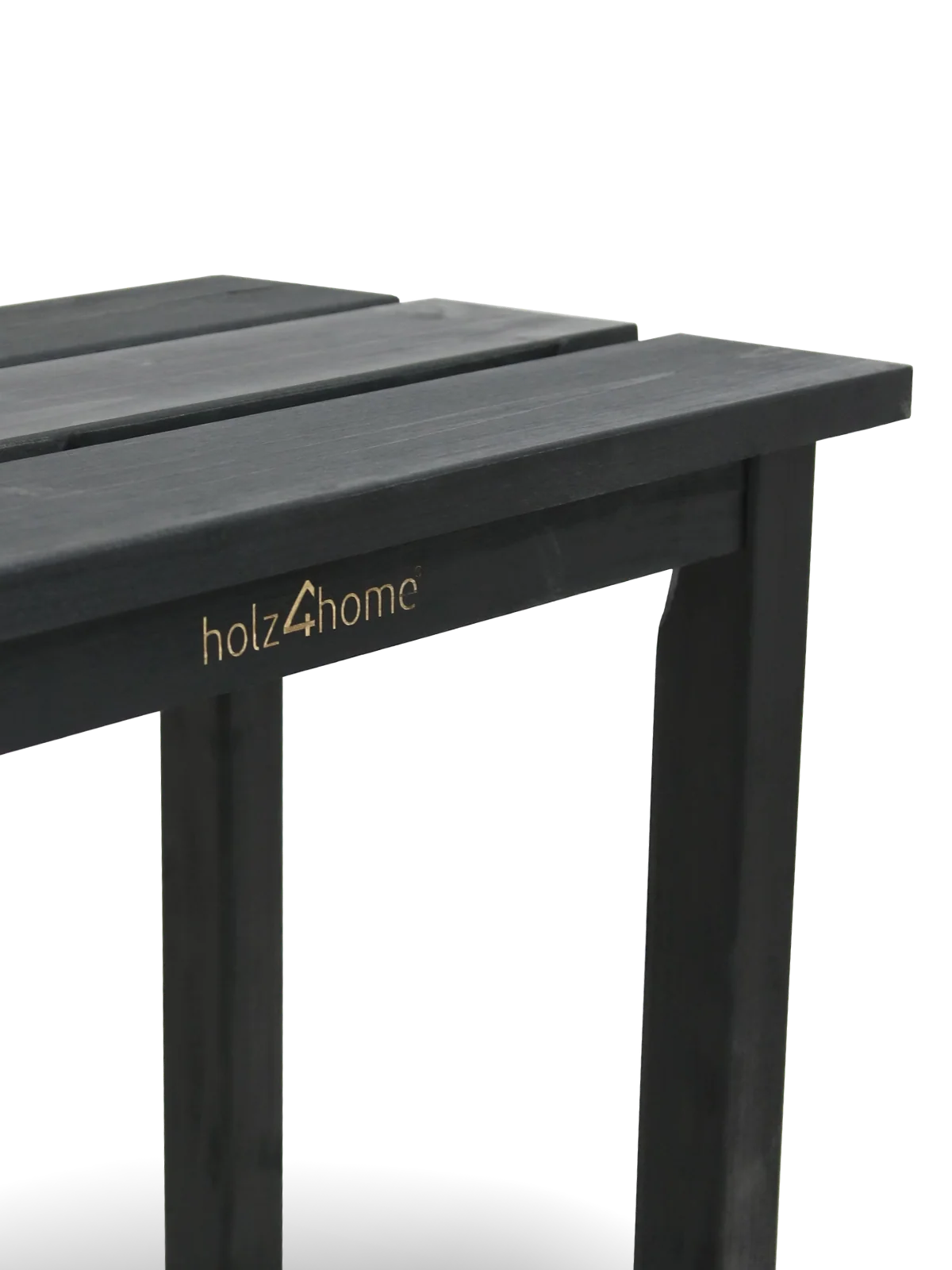 Gartenbank aus Tannenholz Schwarz – modern, stabil & vielseitig