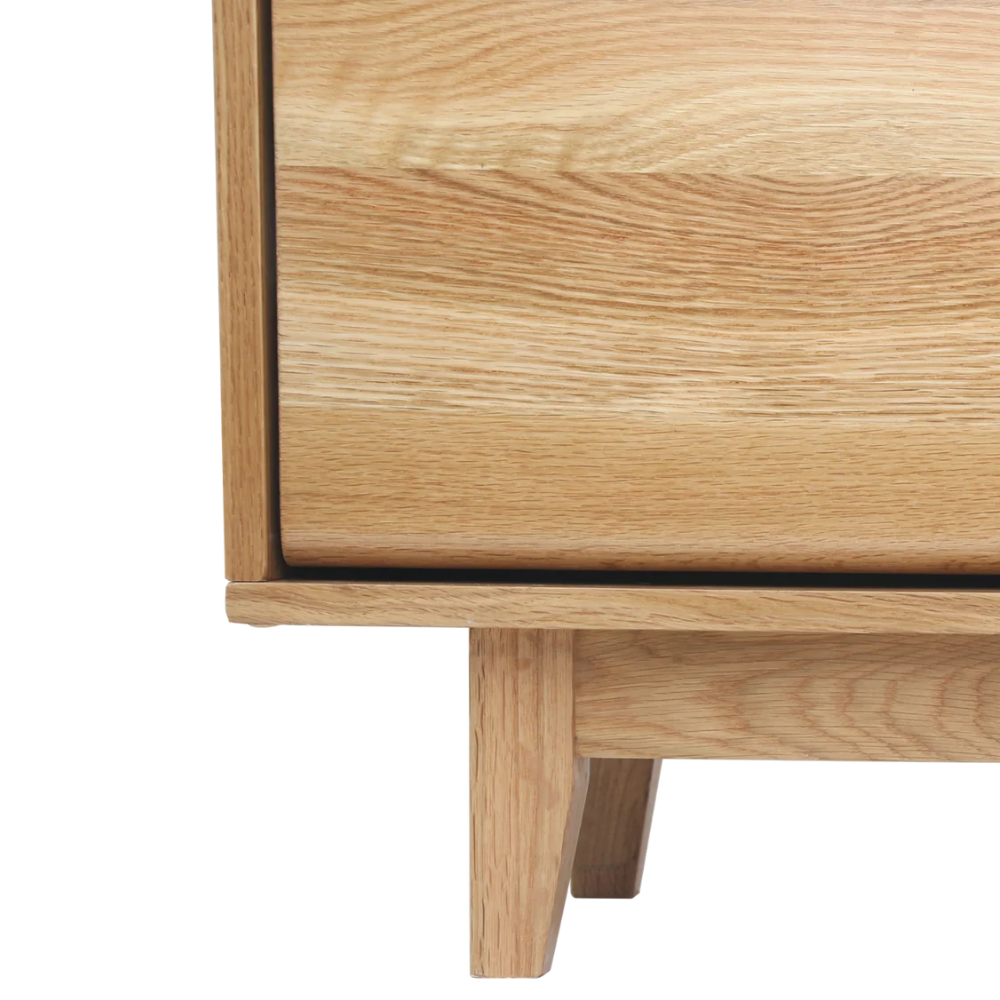 Schuhschrank aus massiver Eiche – 3 Klappfächer