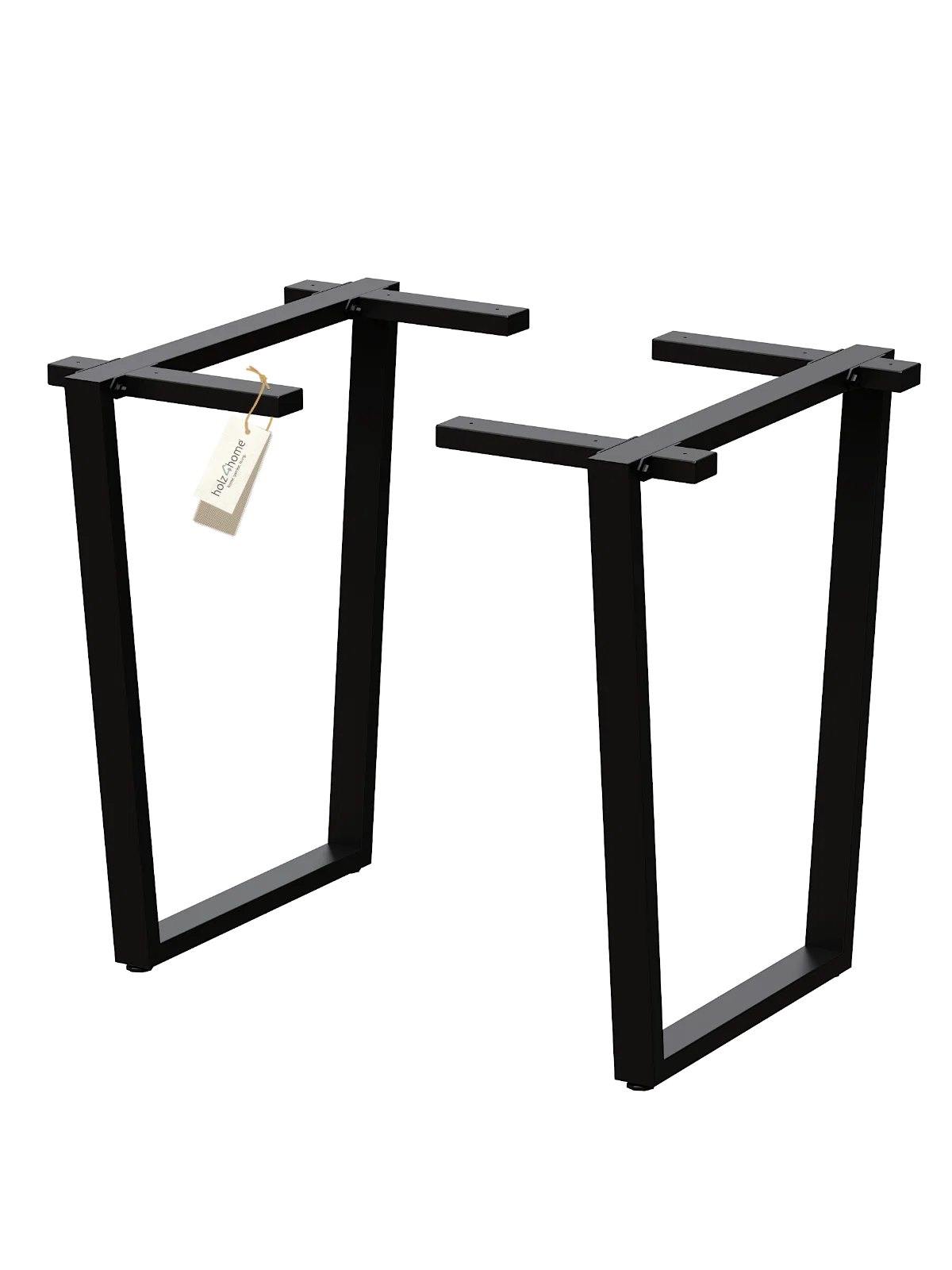 Trapez Tischgestell schwarz – stabil & modern für individuelle Tischplatten