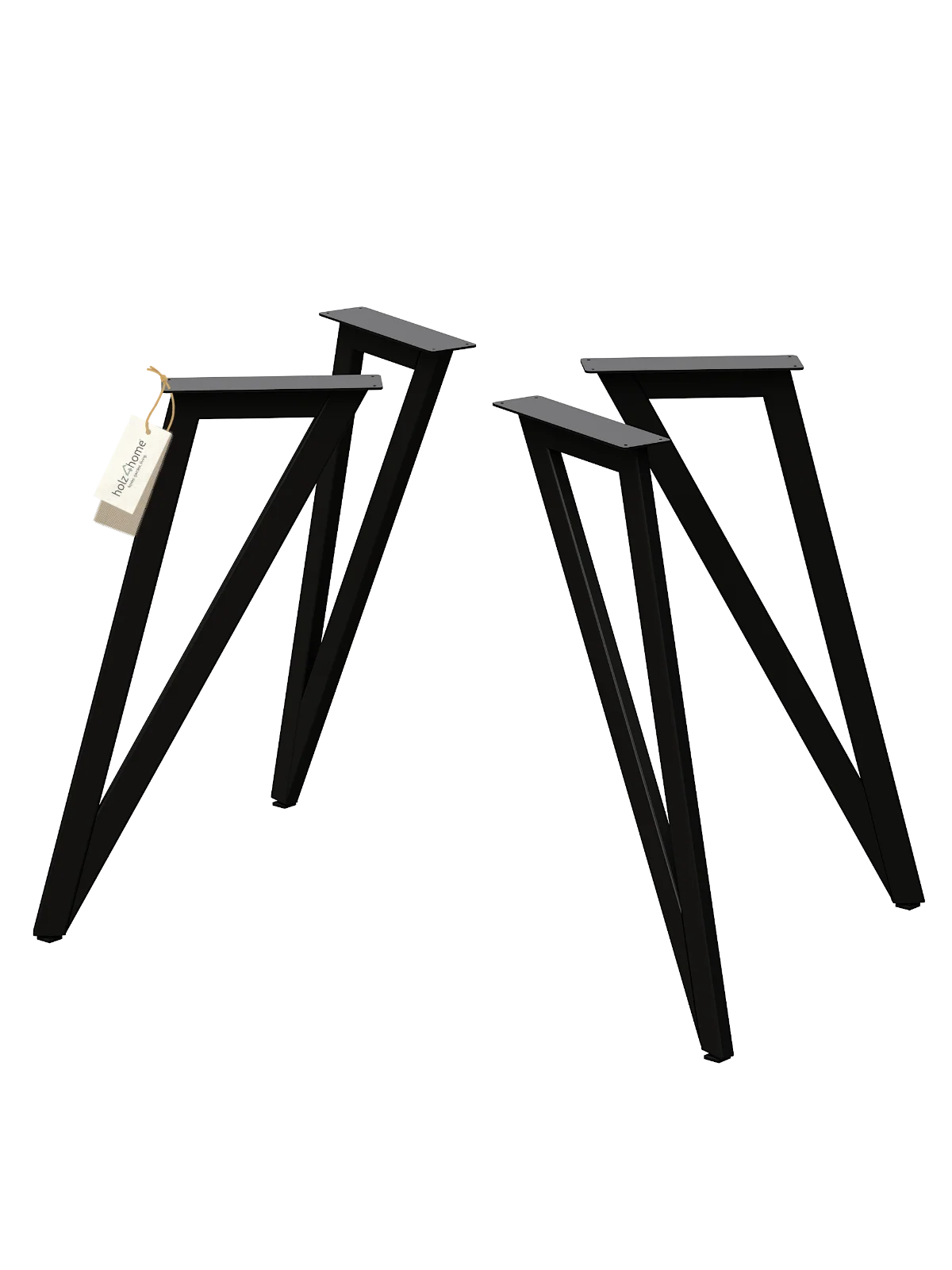 Dreieck Tischgestell schwarz – stabil & modern für individuelle Tischplatten