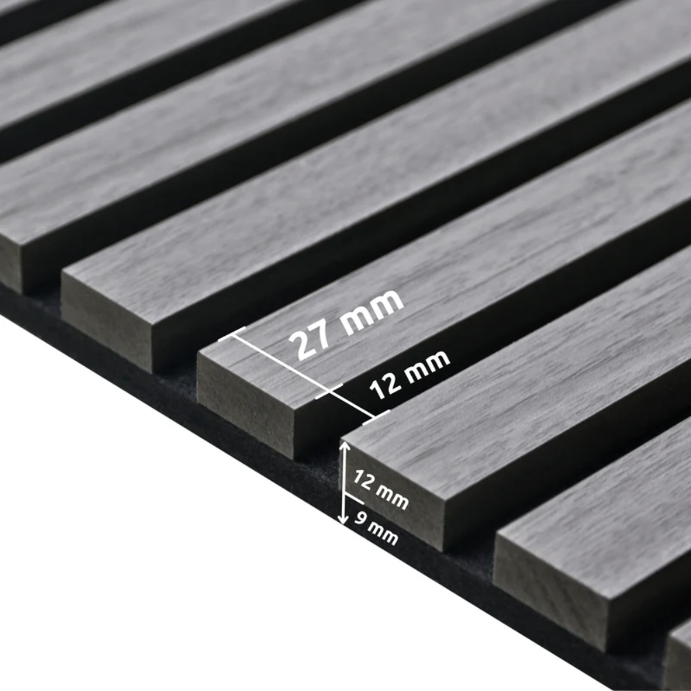 Akustikpaneele 240 × 60 cm – 2er Set - Eiche