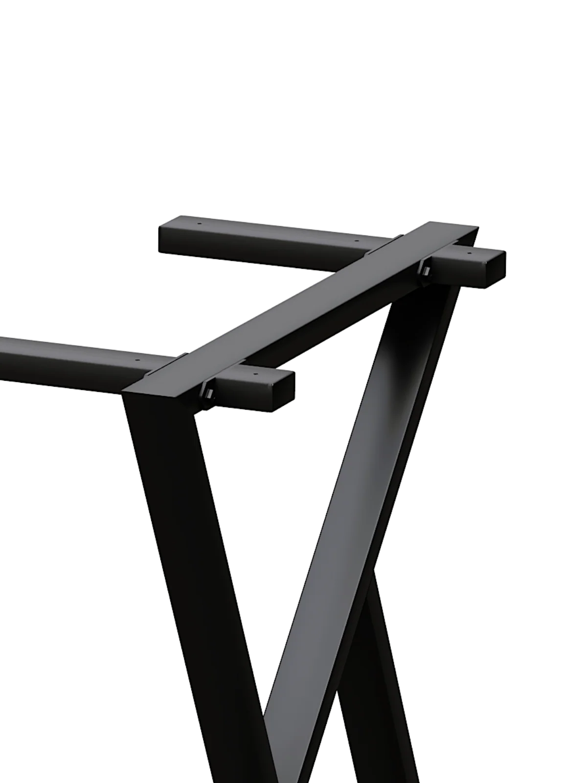 Doppel-Dreieck Tischgestell schwarz – stabil & modern für individuelle Tischplatten - 1 Paar (2 Stück)