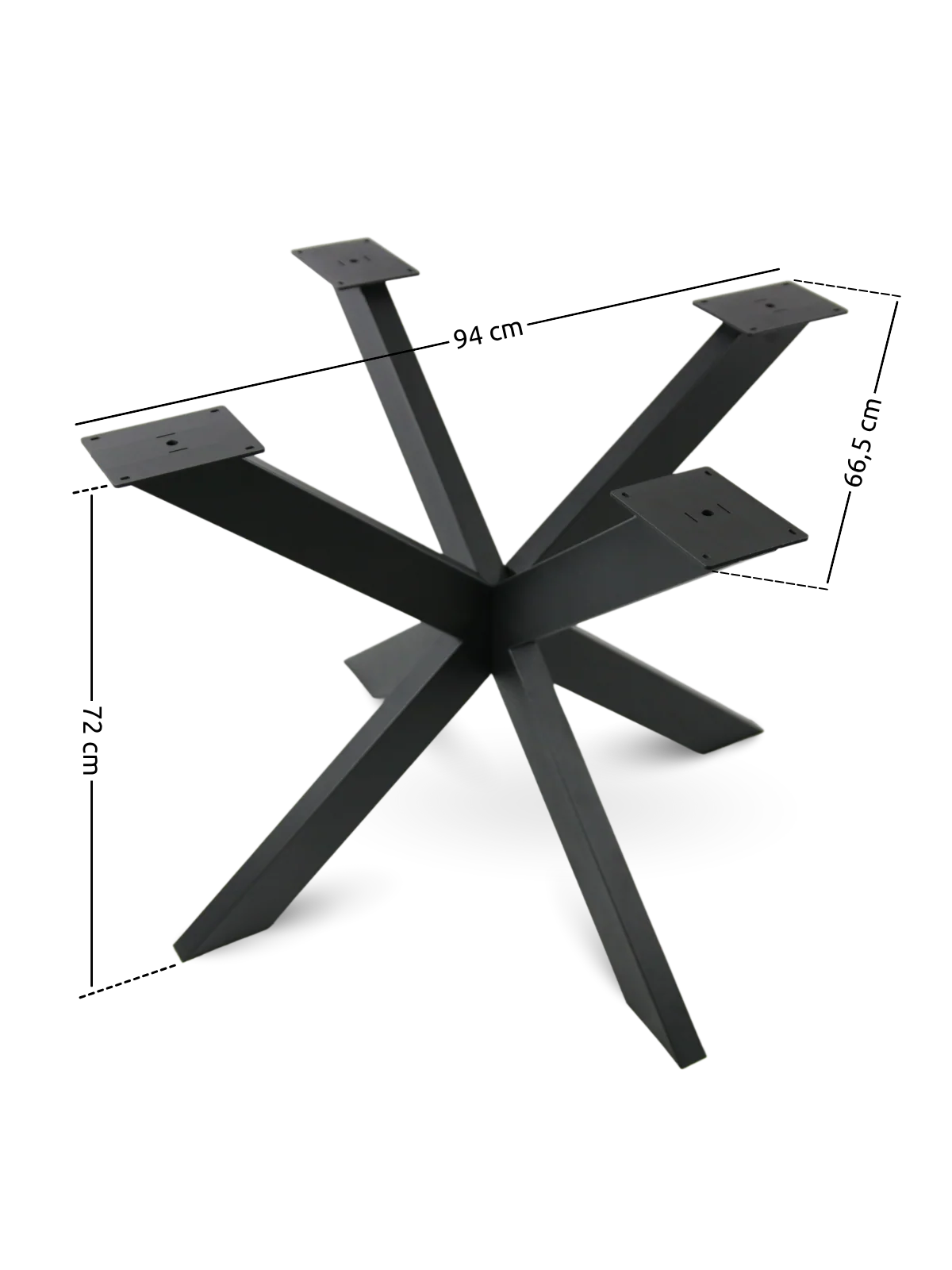 HORA Spider Round Tischgestell Mittelfuß schwarz – modernes Design & stabile Basis