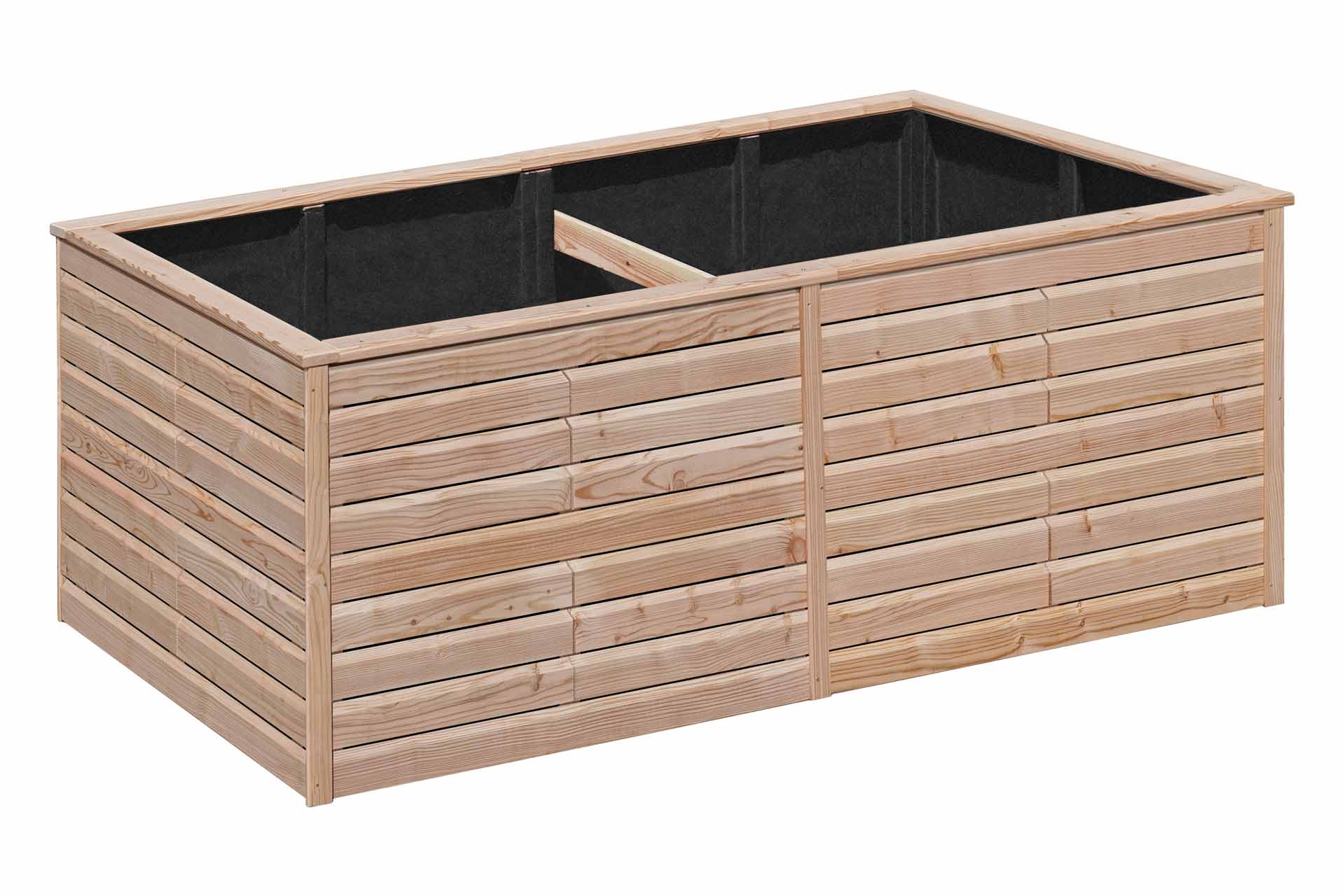 Rhombus Hochbeet XL – 206 × 103 × 75 cm | Lärche natur