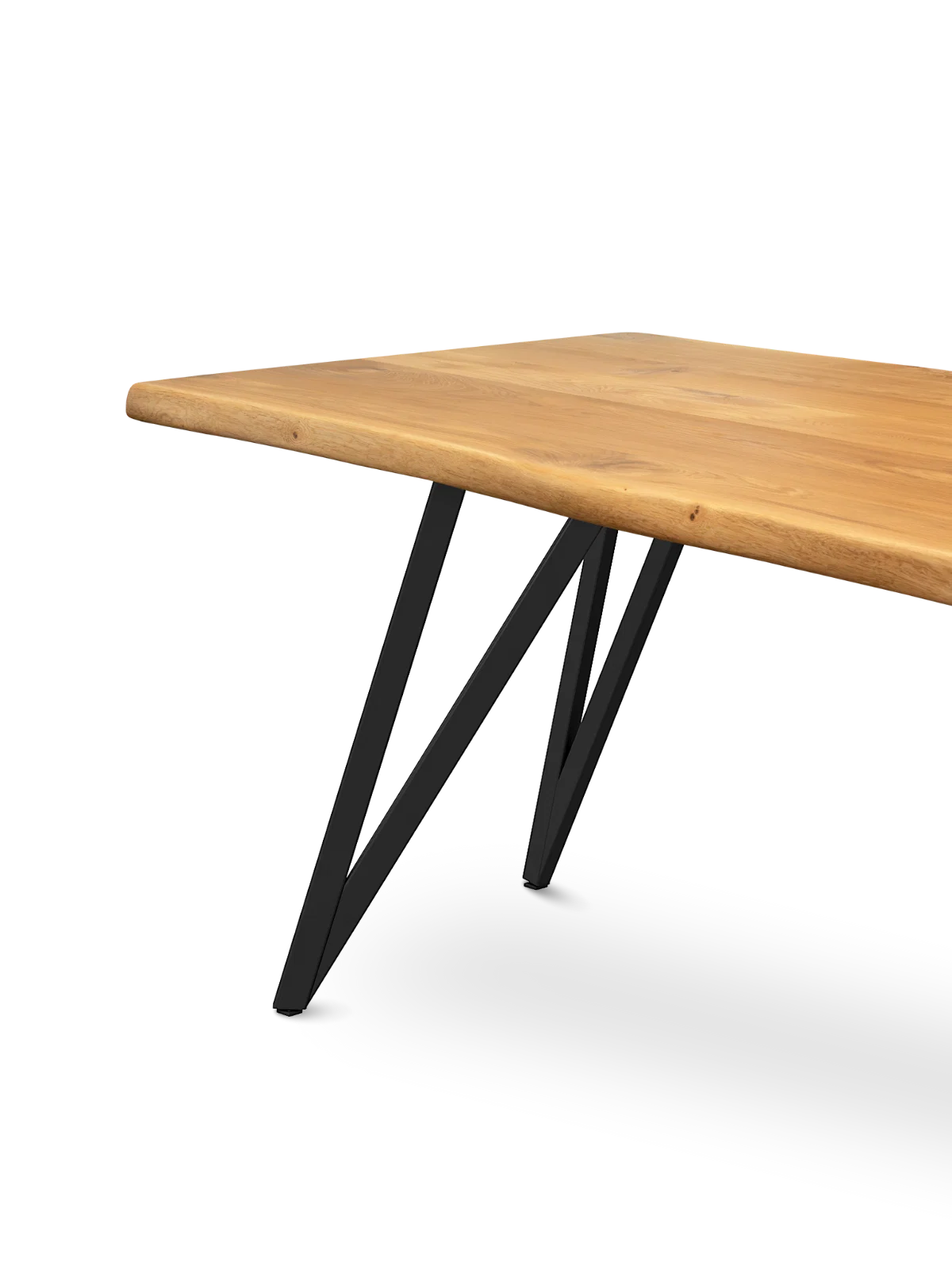 Dreieck Tischgestell schwarz – stabil & modern für individuelle Tischplatten