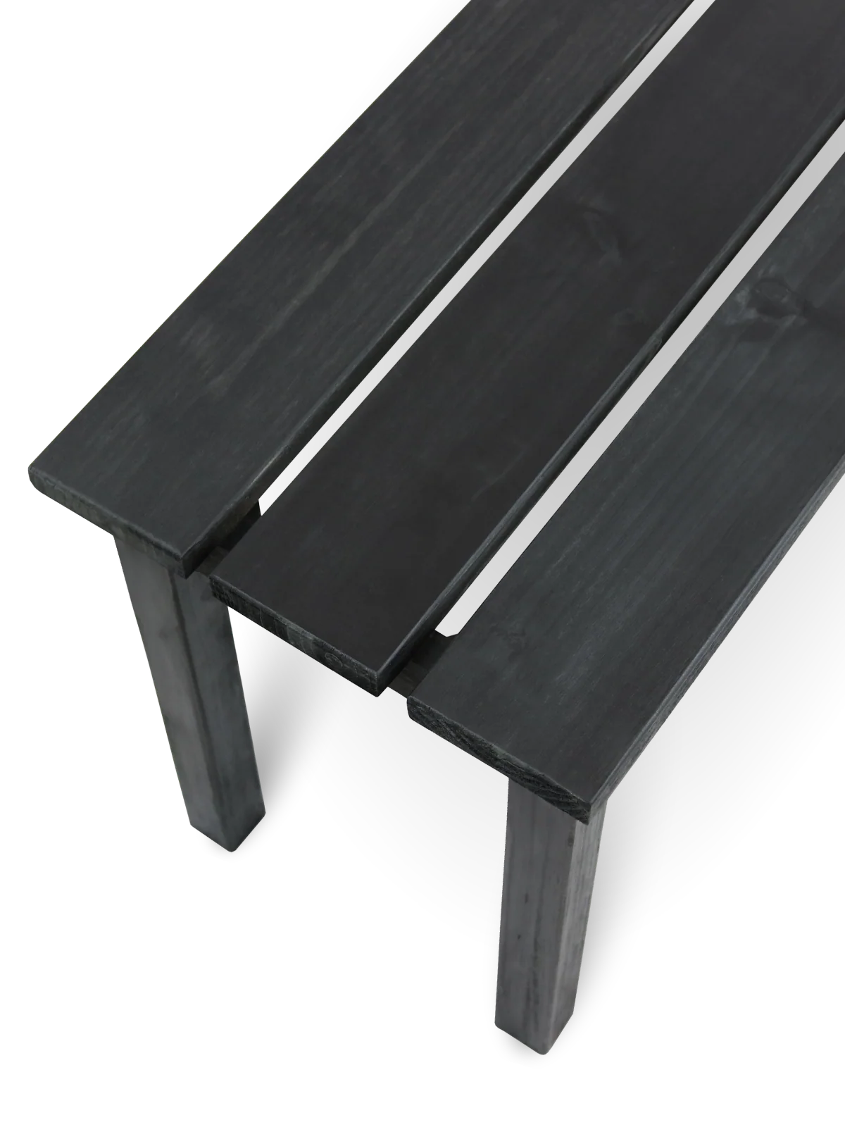 Gartenbank aus Tannenholz Schwarz – modern, stabil & vielseitig
