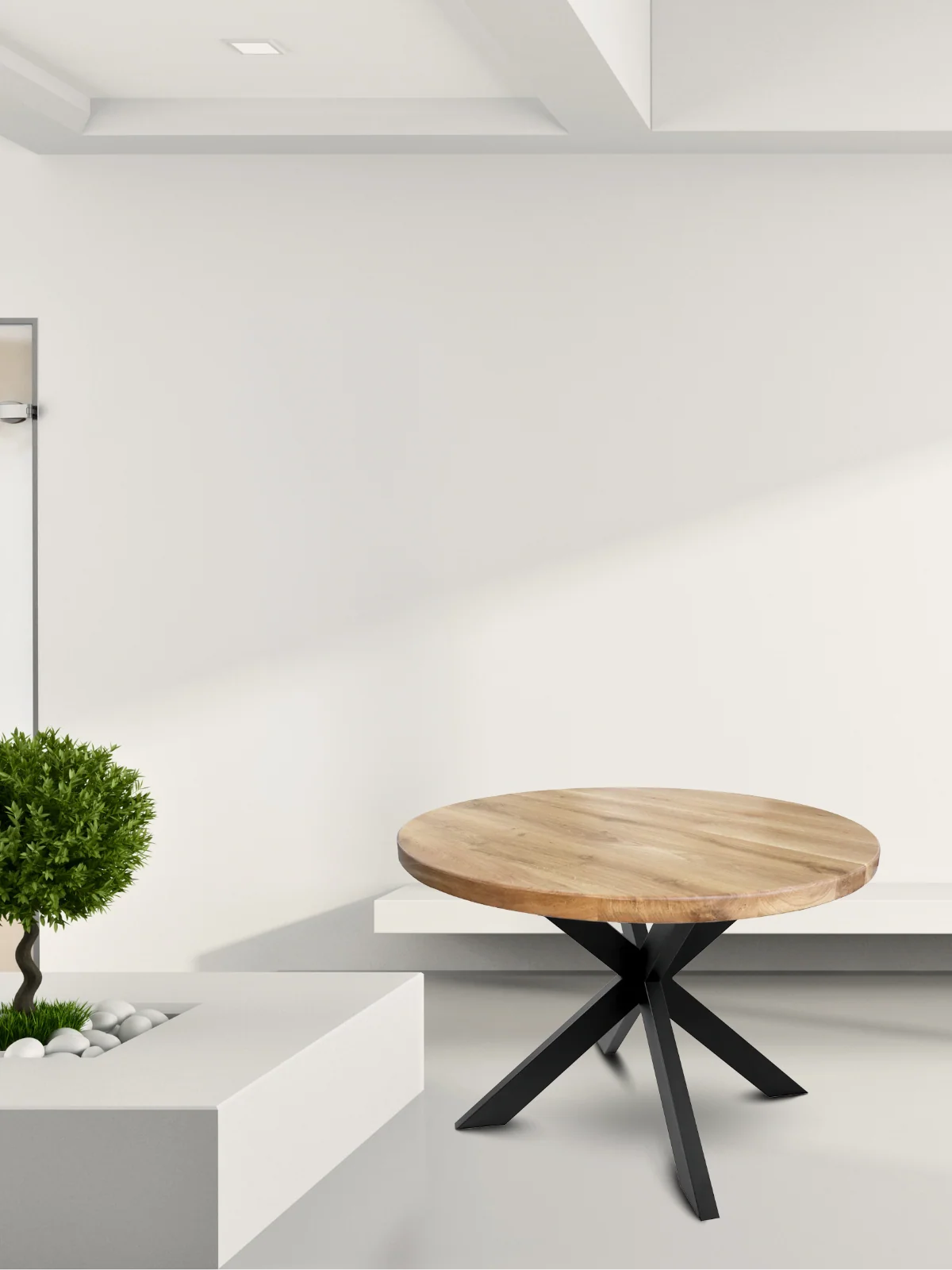 HORA Spider Round Tischgestell Mittelfuß schwarz – modernes Design & stabile Basis