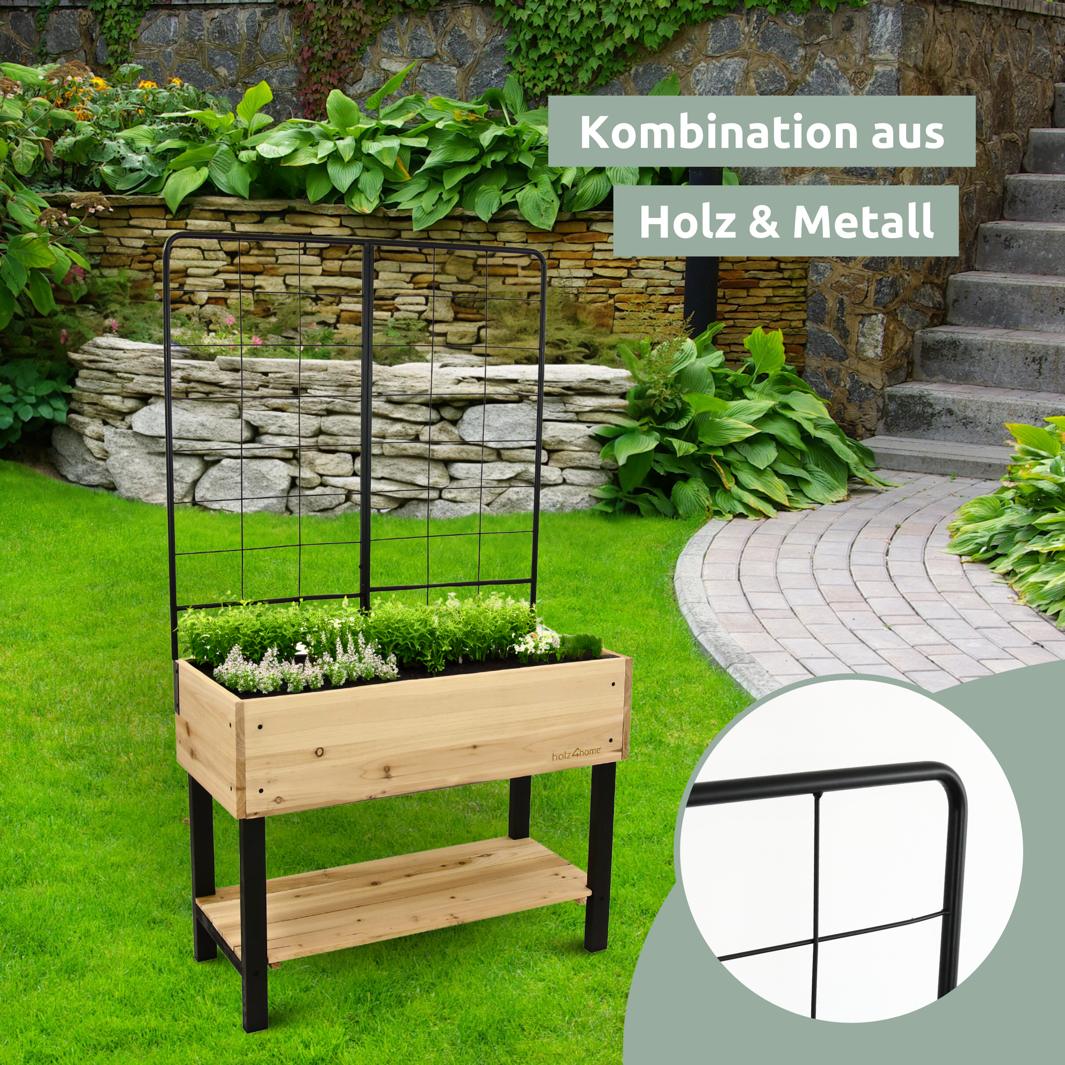 Hochbeet mit Rankgitter Metall – Balkon Hochbeet kaufen